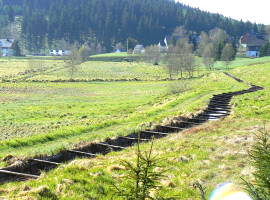 Grüner Graben artificial ditch in the Zschopautal valley